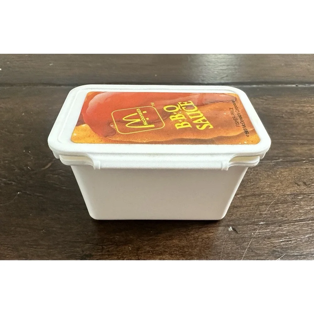 Vtg 1988 FISHER PRICE Fun With‎ Food McDonald's Chicken Nuggets Fries BBQ Sauce
